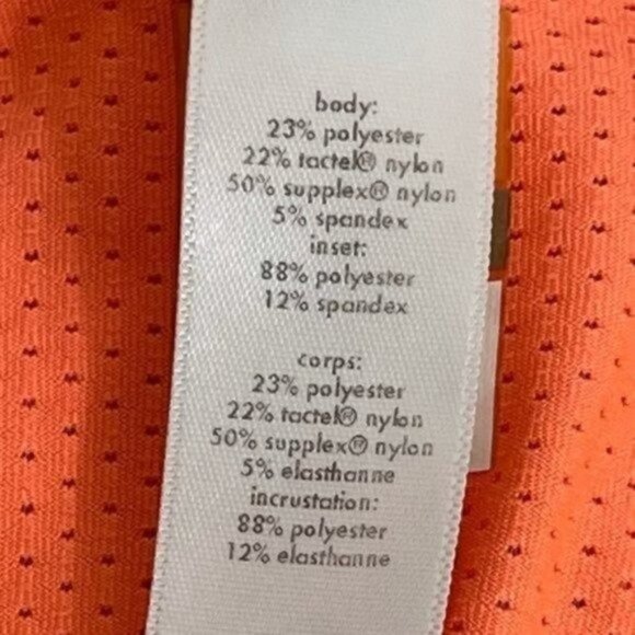 LUCY Tech Dashing Stripes Athletic Orange Sherbet Top Size Medium - Picture 10 of 12